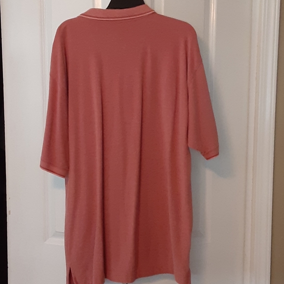 SOLD!! TOMMY BAHAMA Polo Shirt, XL, Distressed Orange - Picture 5 of 6